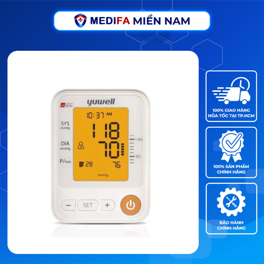 [Chính Hãng] Máy Đo Huyết Áp Bắp Tay Yuwell YE 650D (YE650D) CÓ TIẾNG NÓI