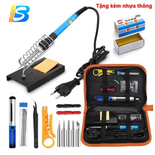 bộ 15 món Mỏ hàn thiếc điều chỉnh nhiệt độ,shengbo CXQ2032 máy hàn chì mini, mỏ hàn 60w 220v và phụ kiện hàn, thiếc hàn