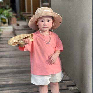 Áo Thun Cộc Tay Bé Trai Bé Gái Fbaby Vải Mùa Hè Cotton Co Giãn 4 Chiều Form Áo Phông Unisex  Basic Mềm Mại Cho Bé