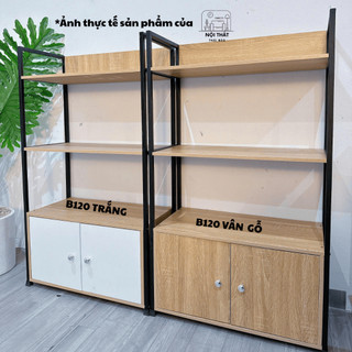  Kệ lò vi sóng kệ bếp 4 tầng kệ để đồ nhà bếp chất liệu MDF phong cách hiện đại - B120 