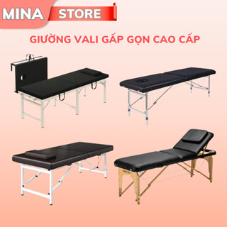 Giường Vali Gấp Gọn Spa | Giường Chân Gỗ | Giường Chân Sắt Gấp Gọn | Phun Xăm TaTo | Chăm Sóc Da Nối Mi Cao Cấp