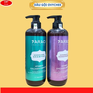  Dầu Gội Xả FARACI 750ml phục hồi mềm mượt giảm dầu giảm gàu giảm gẫy rụng tóc yên tâm khi sử dụng 