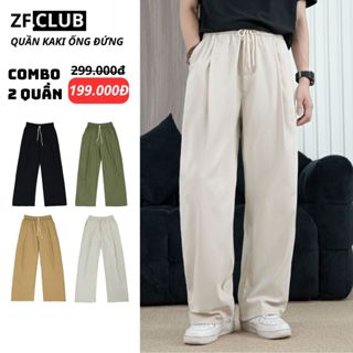 Quần Vải Ống Rộng kaki Dù Xếp Ly From Suông ZONEF CLUB ,Quần Dài Ống Đứng Chất Liệu Kaki 2 Da Mềm Mát Thỏa Mái QKK