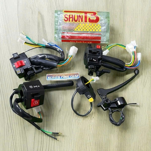 Cặp cùm công tắc SHUNB xe Dream Wave hàng chính hãng SHUNB