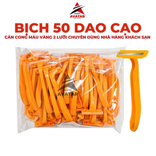 [COMBO 50 CÂY] Dao Cạo Râu Siêu Tiết Kiệm, Nhựa Cao Cấp Bền Bỉ, 50 Cây/Túi (Nhiều Mẫu, Nhiều Màu), Dùng Cá Nhân, Spa