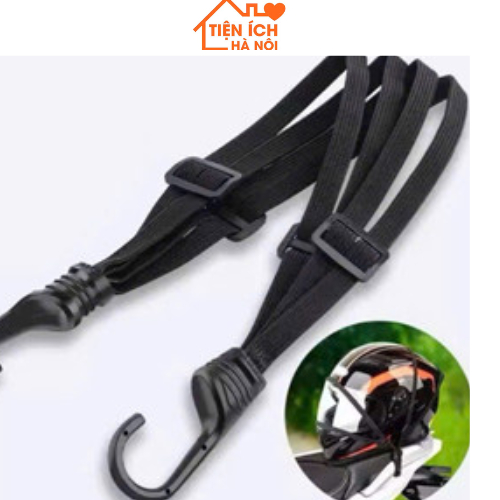 Dây Đai Cố Định Hành Lý E1573 - Dây Chun Chằng Xe Máy & Xe Đạp Kèm 2 Móc Treo An Toàn