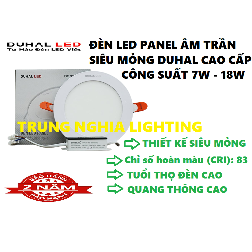 ĐÈN LED PANEL ÂM TRẦN SIÊU MỎNG DUHAL CAO CẤP