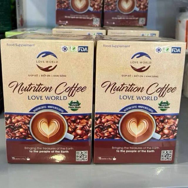 Nutrition Coffee Love World Bổ Sung Dinh Dưỡng Hộp 15 Gói