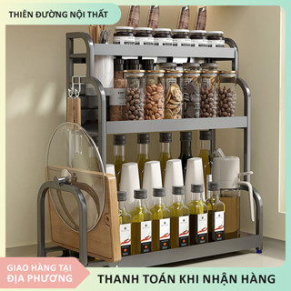 Kệ đựng gia vị nhà bếp Kệ gia vị inox để bát đũa dao thớt Kệ để gia vị nhà bếp Kệ hũ gia vị