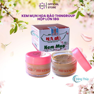  Kem mụn đông y hoa đào hộp lớn 18g ZINI STORE kem mụn hoa anh đào sạch mụn mờ thâm giảm nám 