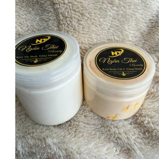 Combo 2 Hũ Kem Body Dưỡng Trắng 250g Kem Tẩy Và 150g Kem Ủ