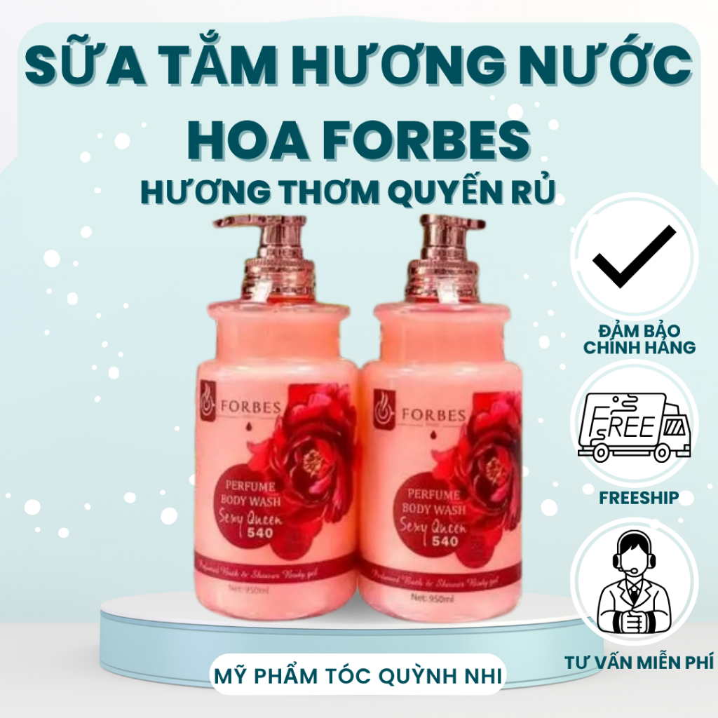 SỮA TẮM TRẮNG DA DƯỠNG ẨM HƯƠNG NƯỚC HOA FORBES 950ML