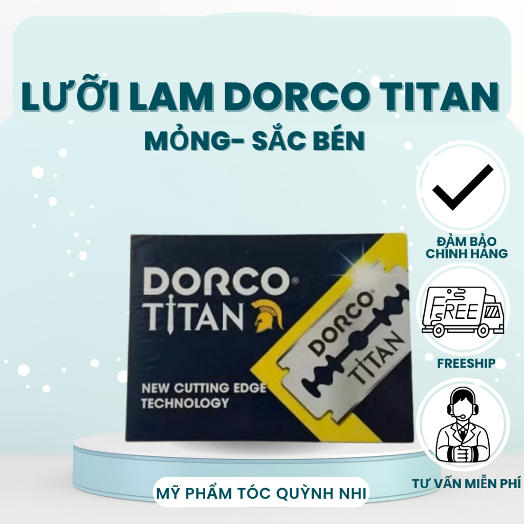 [ Chính hãng] DAO LAM TITAN DORCO ST300 SIÊU BÉN HỘP 100 LƯỠI