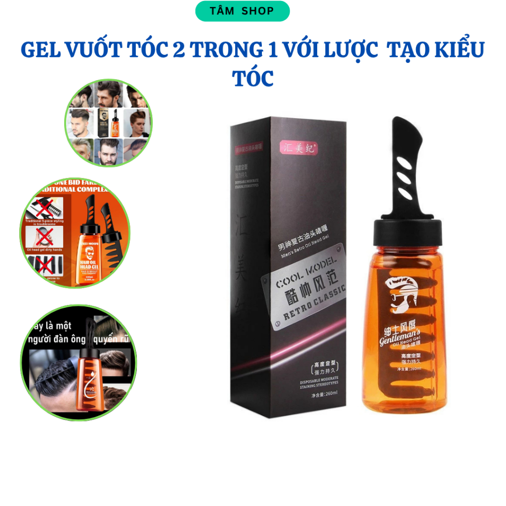 [GVT] Gel vuốt Tóc, keo vuốt tóc nam tạo kiểu giữ nếp 24 giờ thế hệ mới phù hợp với mọi loại tóc.duy- tamstore14