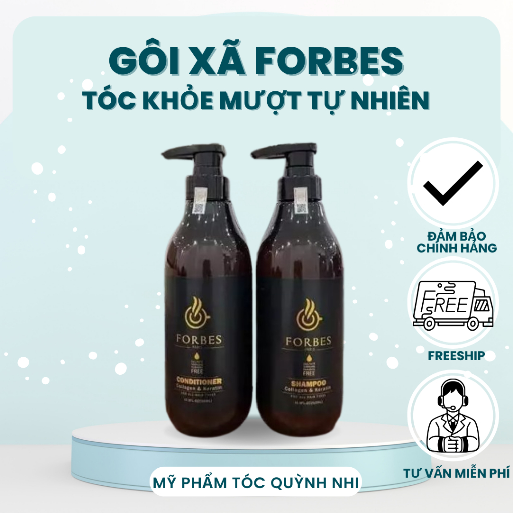 Dầu gội xả phục hồi và giảm rụng tóc Forbes 500ml*2
