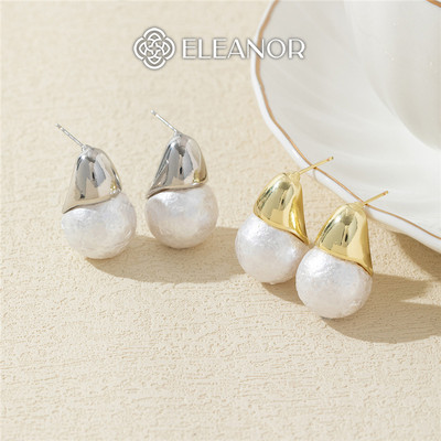 Bông tai nữ chuôi bạc 925 Eleanor Accessories hình giọt nước phụ kiện trang sức khuyên tai 10185