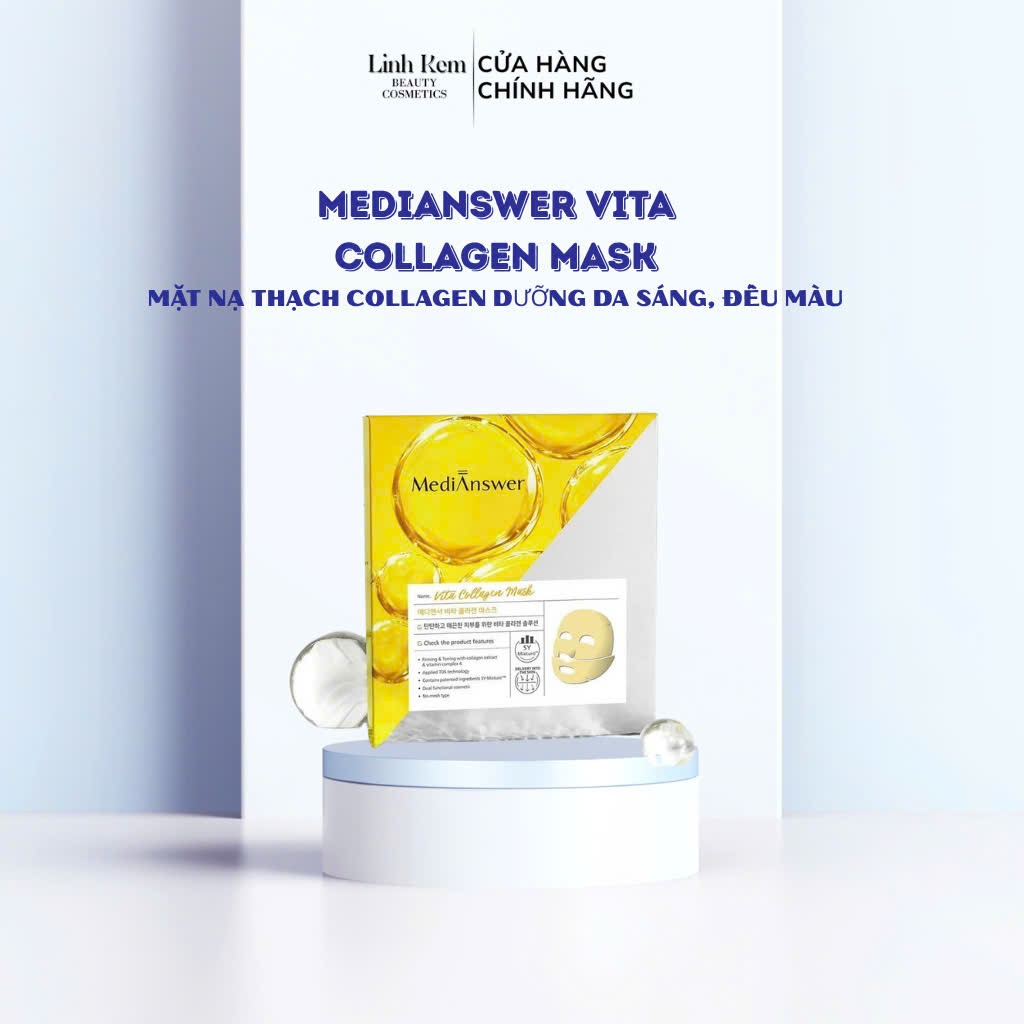 Mặt Nạ Collagen MediAnswer Mặt Nạ Thạch Medi Answer Mask Dưỡng Trắng Giảm Lão Hoá Da
