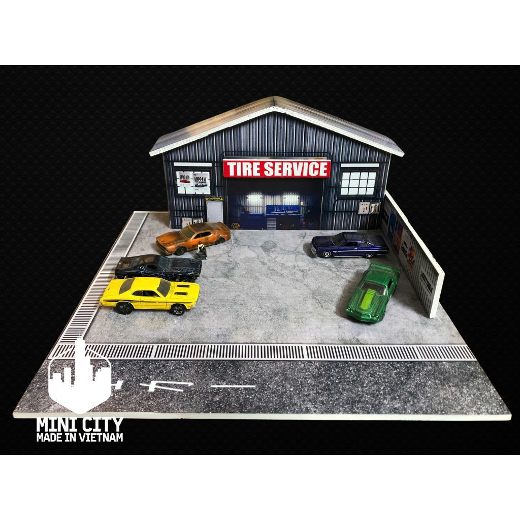 Sa bàn garage xe 1/64