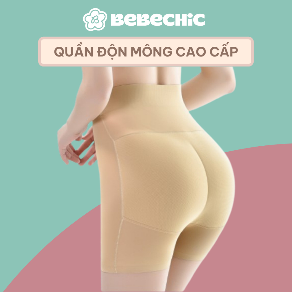 Quần Độn Mông BQ002 BEBECHIC Cạp Cao Gen Bụng, Đúc Su Cao Cấp, Nâng Mông Tự Nhiên