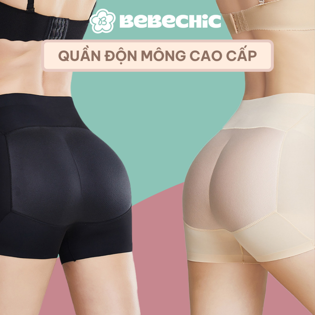 Quần Độn Mông BQ002 BEBECHIC Cạp Cao Gen Bụng, Nâng Mông Tự Nhiên, Chất Su Đúc Cao Cấp