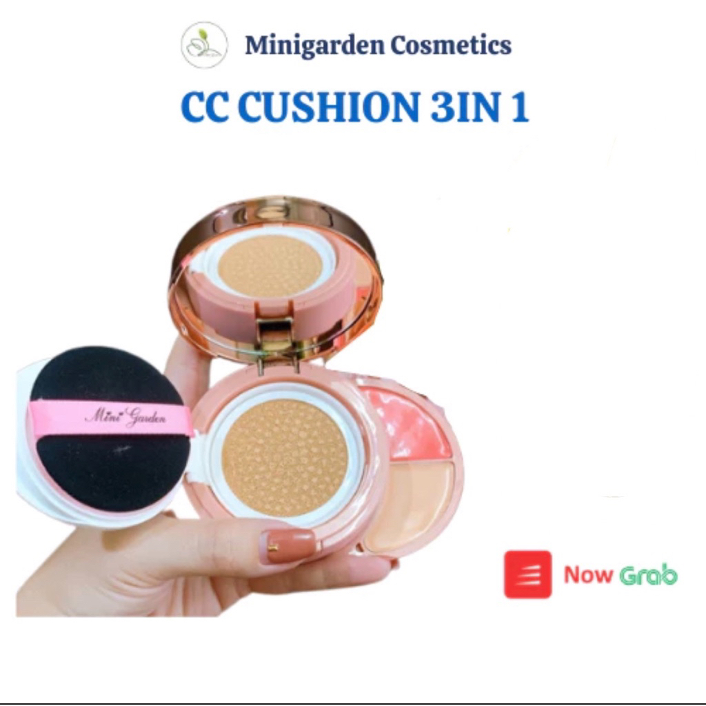 Phấn Nước Mini Garden 3 In 1 CC Cushion 3in1 SPF 40+ PA+++ PV991