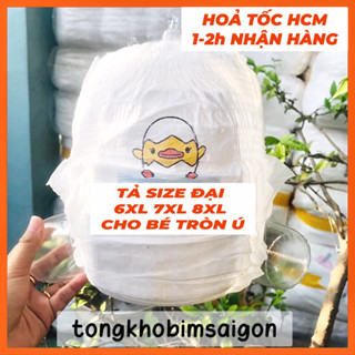 [ Size Đại ] Túi 50 Miếng Bỉm Quần Hipgig A 5XL 6XL 7XL 8XL Cho Bé