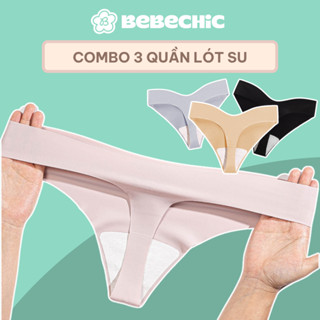 Combo 3 Quần Lót Lọt Khe Đúc Su Không Lộ Viền BQ001 BEBECHIC