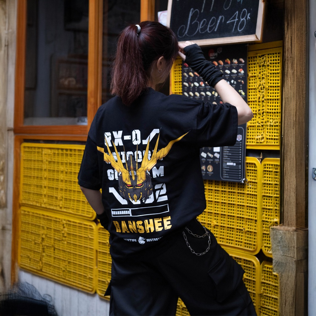 Áo thun Gundam Banshee Nam Nữ Unisex Form Rộng Oversized | BigBuy360 - bigbuy360.vn