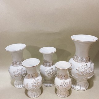 bình hoa thờ cúng Hoa sen Trắng