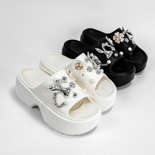 (Tặng kèm 16sticker) Dép bánh mỳ 7cm đế xuồng chất liệu cao su EVA, mềm êm nhẹ, tôn dáng tăng chiều cao MLS312+9