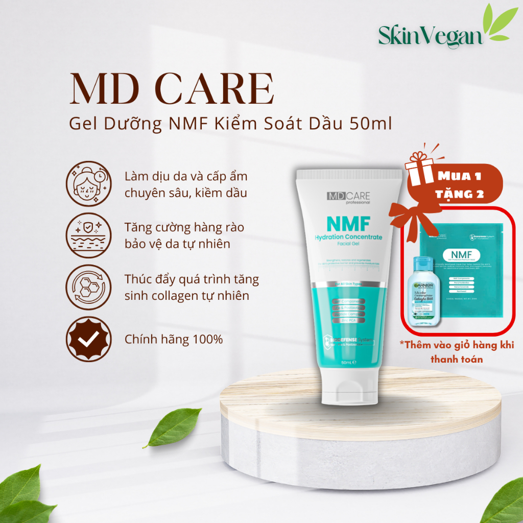 Gel Dưỡng NMF MD CARE Kiểm Soát Dầu, Tái Tạo Và Phục Hồi Hàng Rào Bảo Vệ Da 50ml