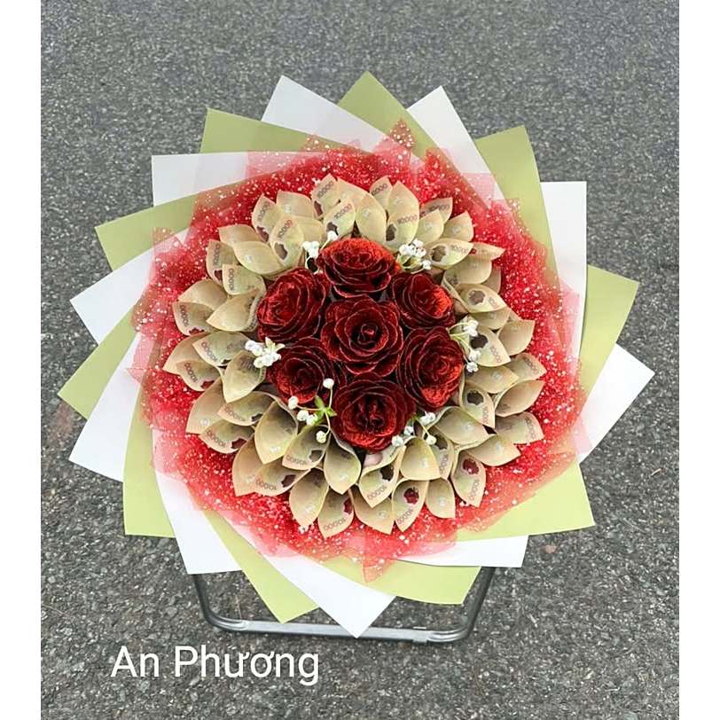 CỐT CẮM BÓ HOA TIỀN 30 TỜ ( KHÔNG CÓ TIỀN )