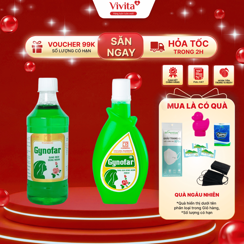 [Chính hãng] Dung dịch vệ sinh phụ nữ Gynofar