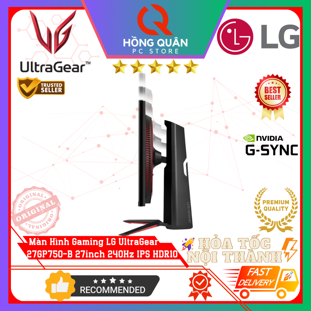 Màn Hình Gaming UltraGear LG 27GP750-B 27Inch 240Hz IPS 1ms G-Sync HDR chuyên game New - Hàng Chính Hãng Bảo Hành 2 Năm | BigBuy360 - bigbuy360.vn