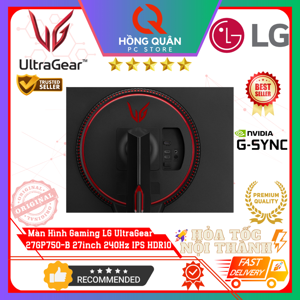 Màn Hình Gaming UltraGear LG 27GP750-B 27Inch 240Hz IPS 1ms G-Sync HDR chuyên game New - Hàng Chính Hãng Bảo Hành 2 Năm | BigBuy360 - bigbuy360.vn