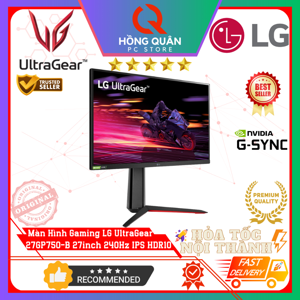 Màn Hình Gaming UltraGear LG 27GP750-B 27Inch 240Hz IPS 1ms G-Sync HDR chuyên game New - Hàng Chính Hãng Bảo Hành 2 Năm | BigBuy360 - bigbuy360.vn