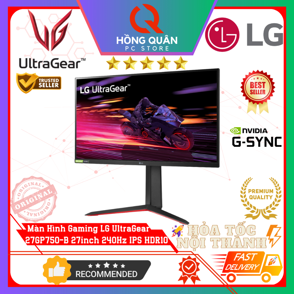 Màn Hình Gaming UltraGear LG 27GP750-B 27Inch 240Hz IPS 1ms G-Sync HDR chuyên game New - Hàng Chính Hãng Bảo Hành 2 Năm | BigBuy360 - bigbuy360.vn