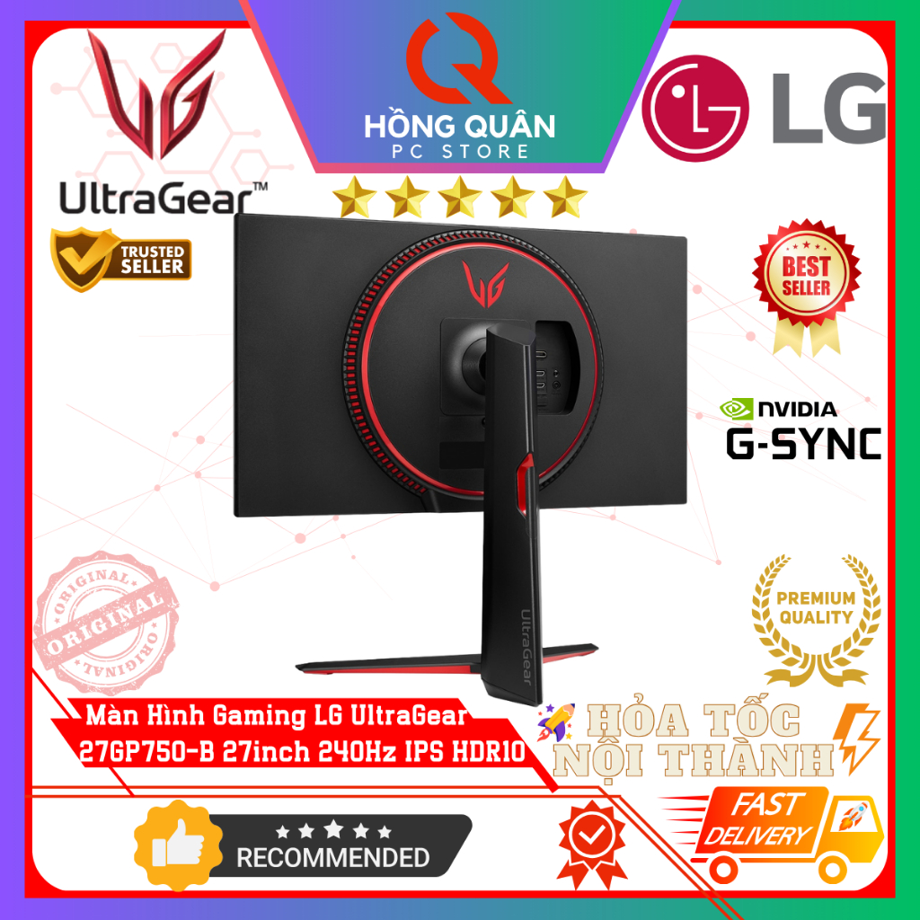 Màn Hình Gaming UltraGear LG 27GP750-B 27Inch 240Hz IPS 1ms G-Sync HDR chuyên game New - Hàng Chính Hãng Bảo Hành 2 Năm | BigBuy360 - bigbuy360.vn