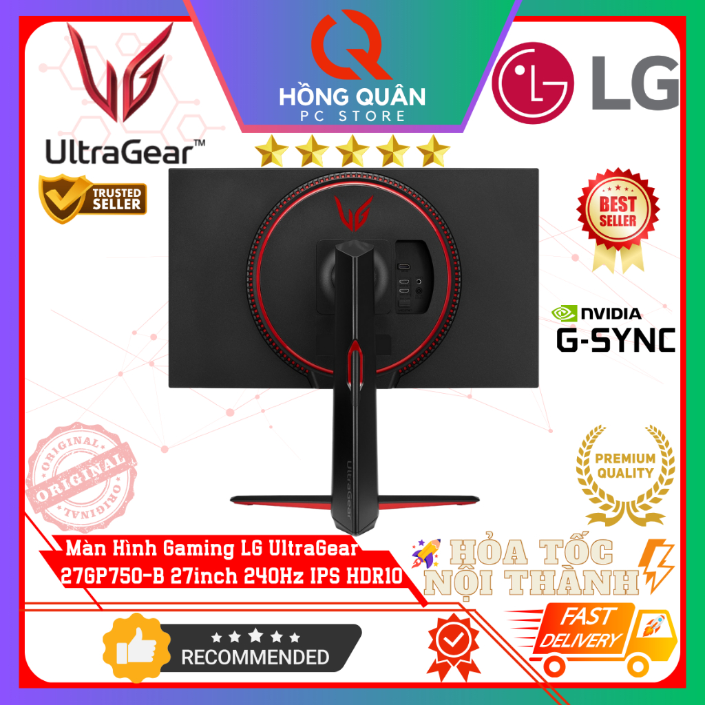 Màn Hình Gaming UltraGear LG 27GP750-B 27Inch 240Hz IPS 1ms G-Sync HDR chuyên game New - Hàng Chính Hãng Bảo Hành 2 Năm | BigBuy360 - bigbuy360.vn