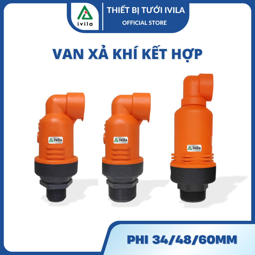 Van xả khí kết hợp phi 27 / 34 / 48 / 60 mm - Van xả khí hệ thống tưới - Van xả khí Combination Air