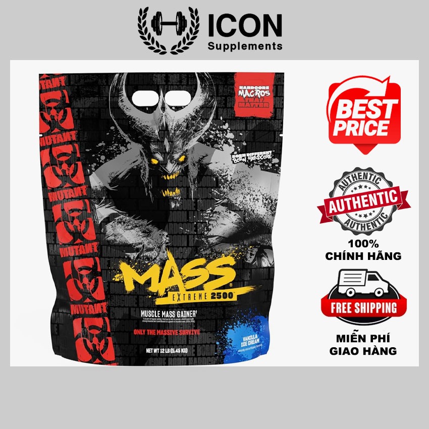 Sữa Tăng Cân, Tăng Cơ MUTANT MASS EXTREME 2500