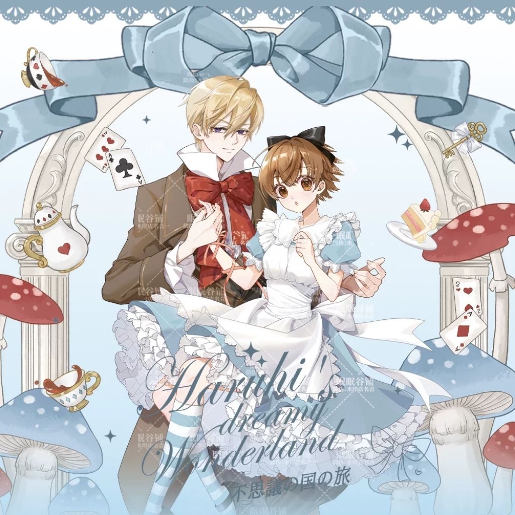 🎀 Standee, móc khóa, huy hiệu Ouran High School cp Haruhi Alice×Suoh hoàng tử🎀