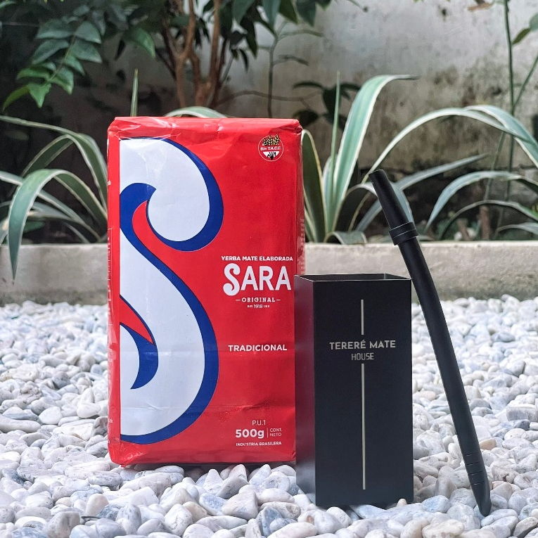 Trà Mate SARA vị Truyền thống 500gram - Tặng kẹp trà, túi lọc, sticker Messi