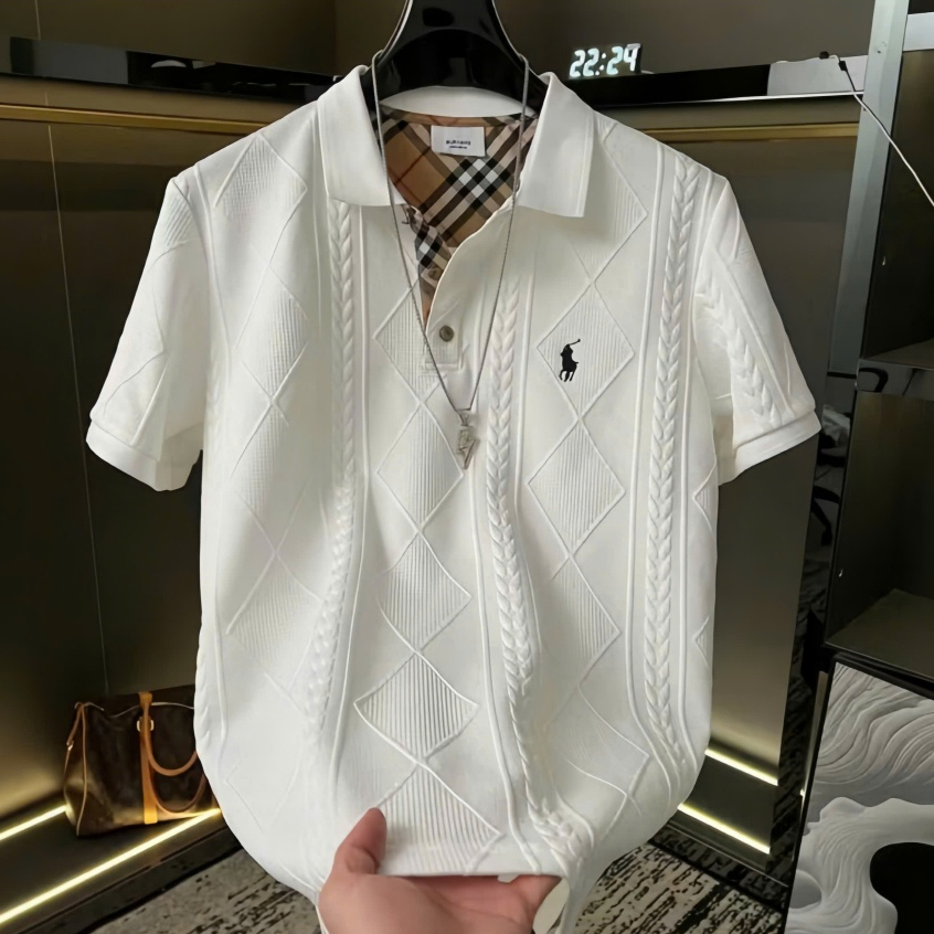 Áo thun nam có cổ polo nam boy phố Dập nổi cực hot
