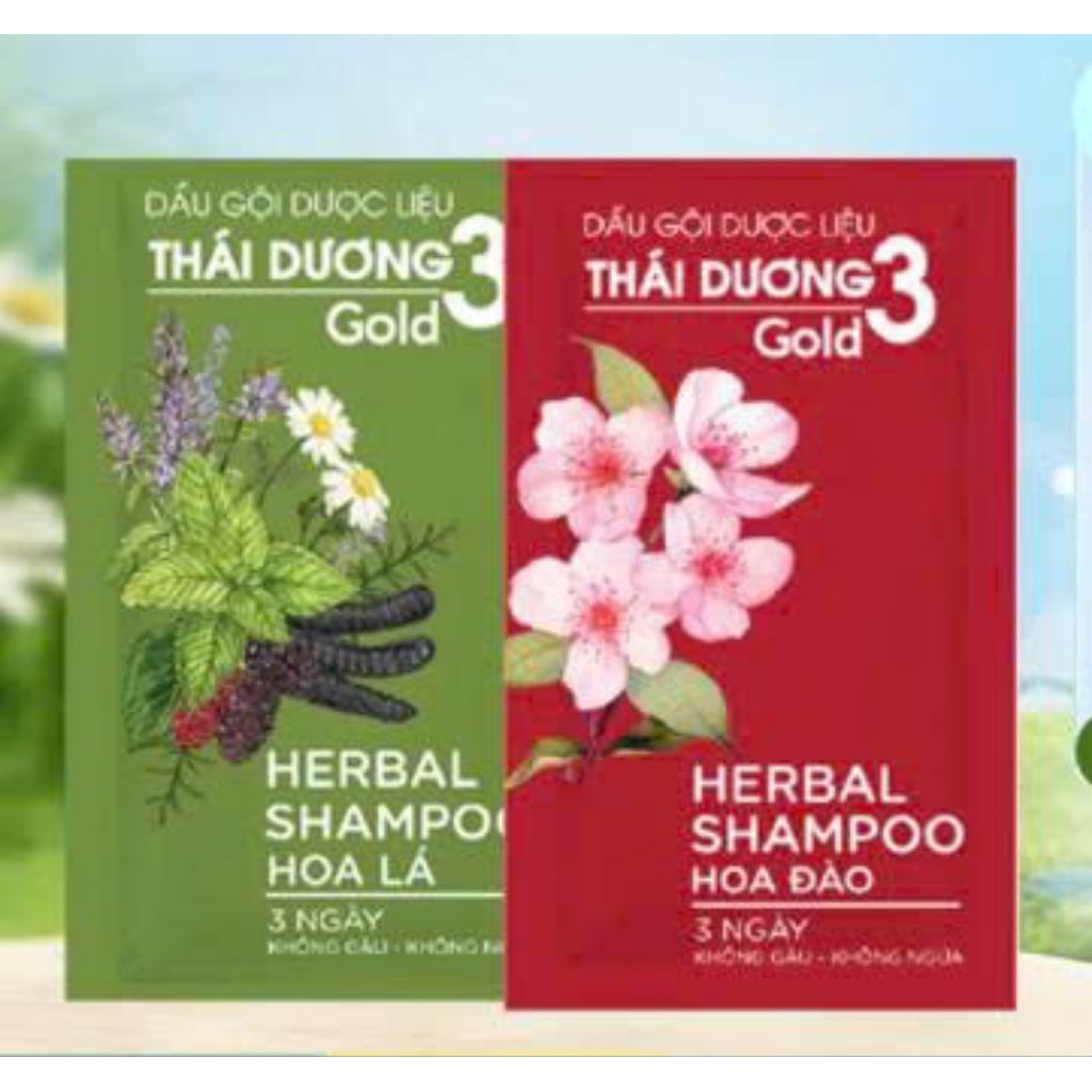 Dây 10 gói Dầu gội Thái Dương 3 Hương Hoa _Sao Thái Dương
