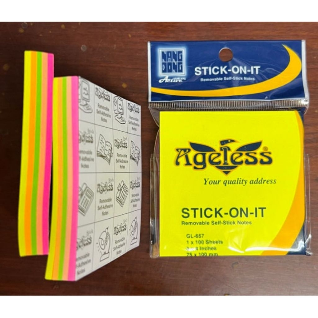 Giấy ghi chú 3*3 5 màu vuông - 100 tờ/xấp, giấy note, giấy ghi chú học sinh, sinh viên