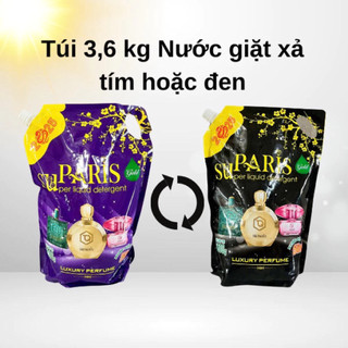 Thùng 4 can hoặc 4 túi  nước giặt 5L SuParis ( 4 can*5L= 20L, 4 túi*3,6l=14,4L)