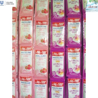 Combo 10 Dây Sữa tắm Hazeline dây (6g x 12 gói)