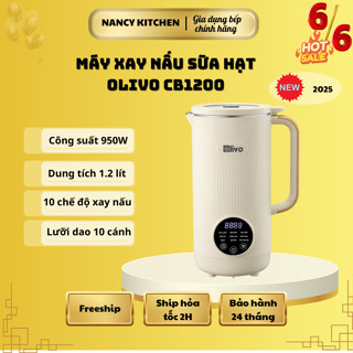[Chính hãng] Máy xay nấu sữa hạt Olivo CB1200,10 chế độ xay nấu, công suất 950w, bảo hành 24 tháng