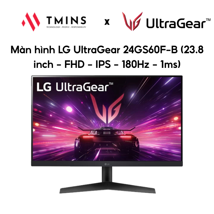 Màn hình LG UltraGear 24GS60F-B (23.8 inch - FHD - IPS - 180Hz - 1ms) - Chính hãng